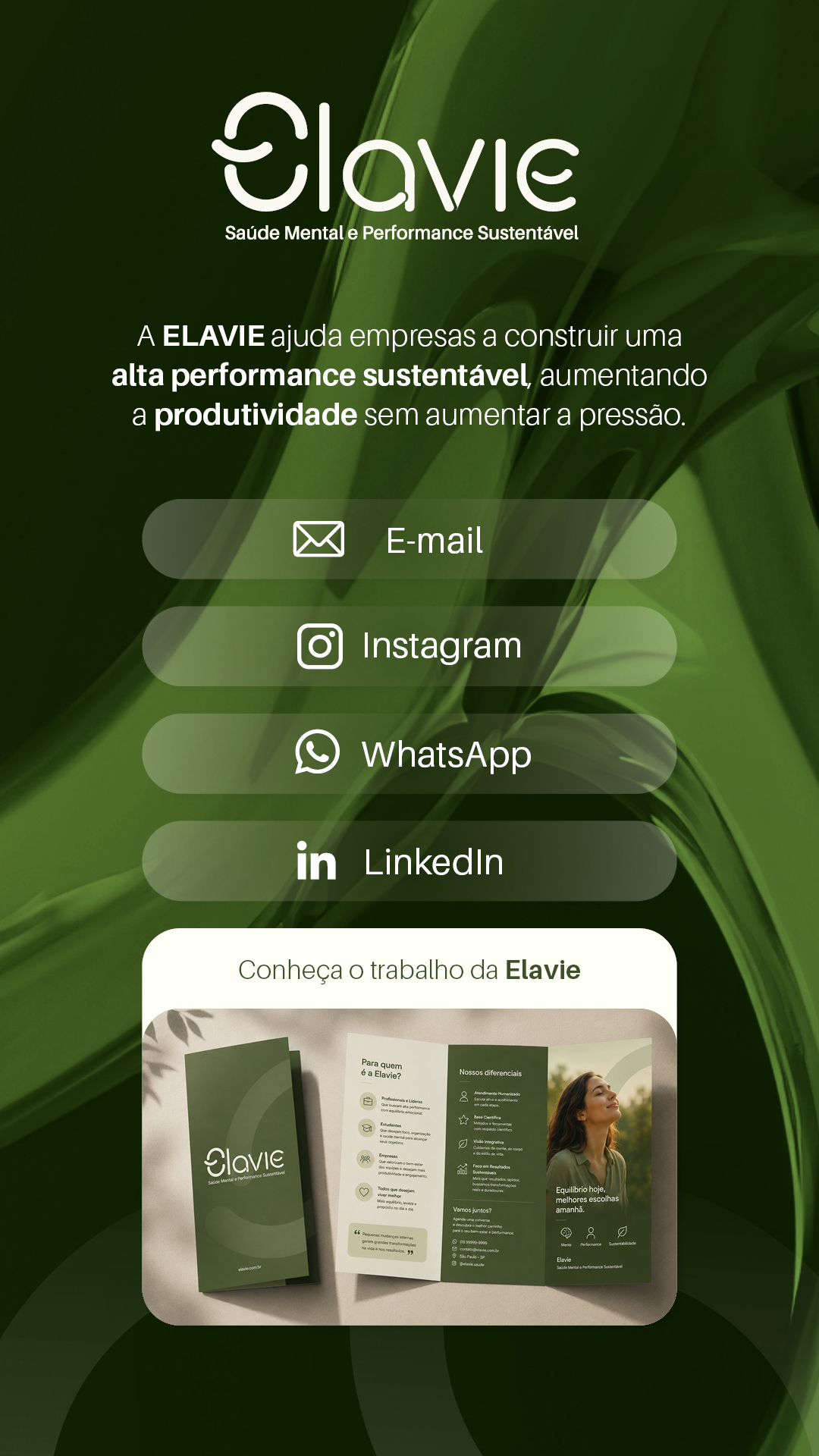 Cartão de Visitas Elavie